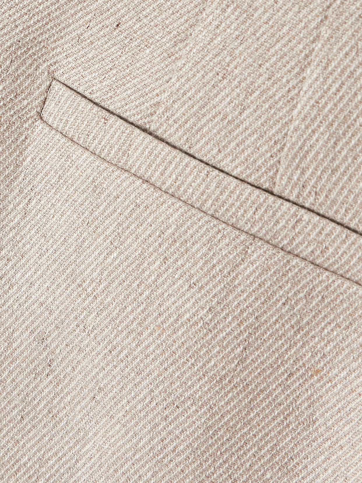 Brunello Cucinelli Linen-twill Mini Skirt In Neutrals
