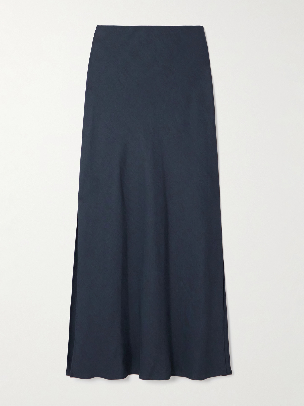 Brunello Cucinelli Crepe Maxi Skirt In Blue