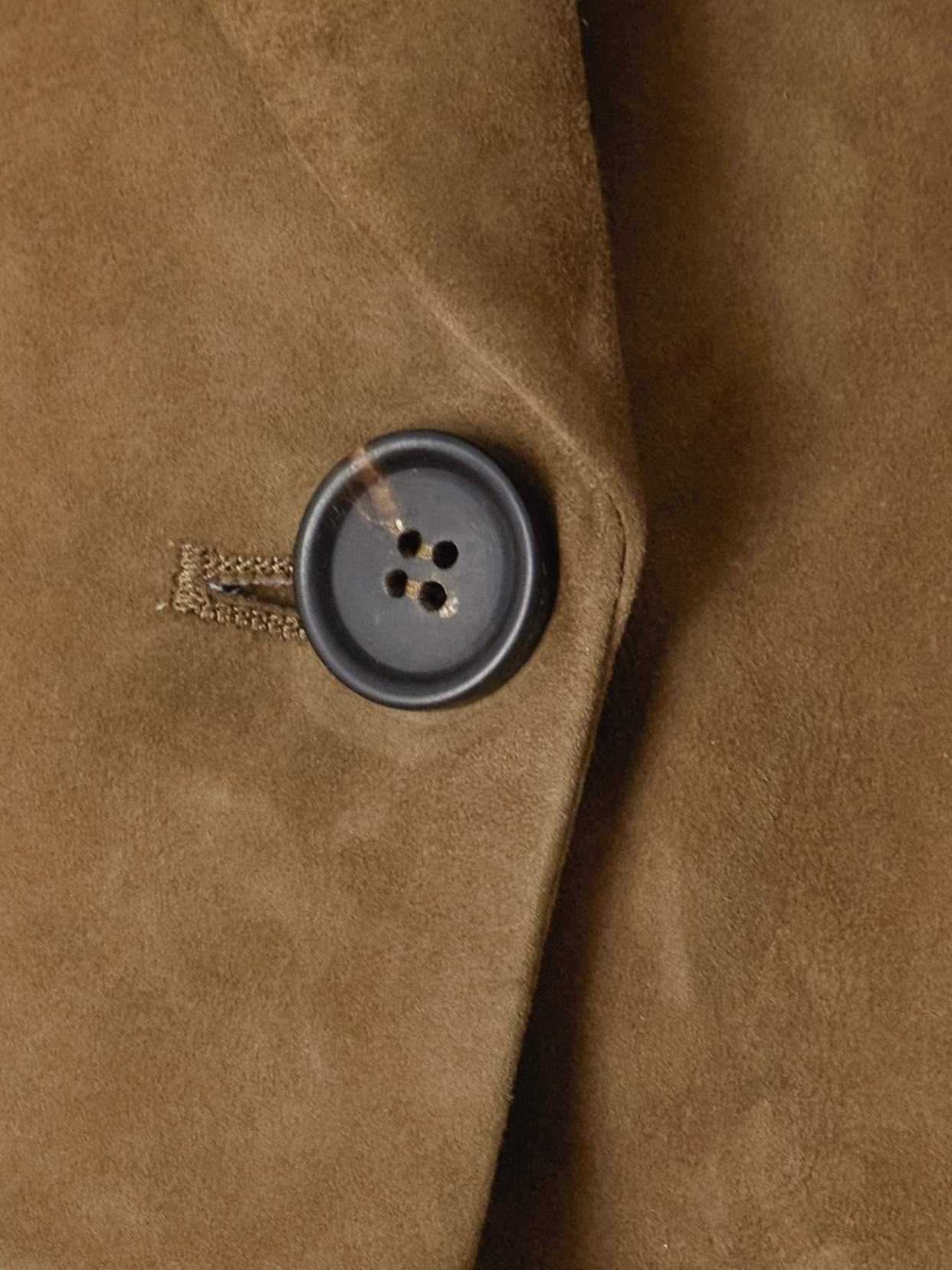 Brunello Cucinelli Suede Blazer In Brown