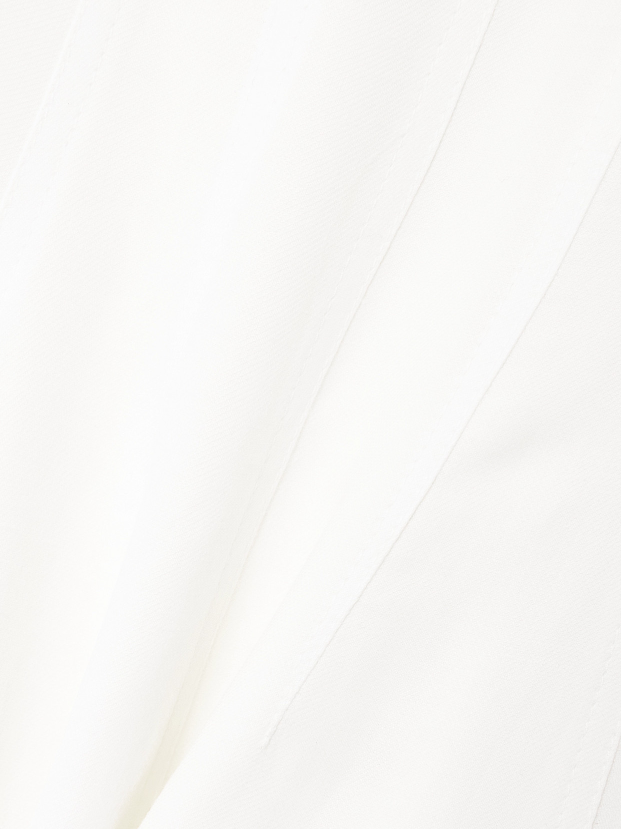 Brunello Cucinelli Paneled Twill Midi Dress In White