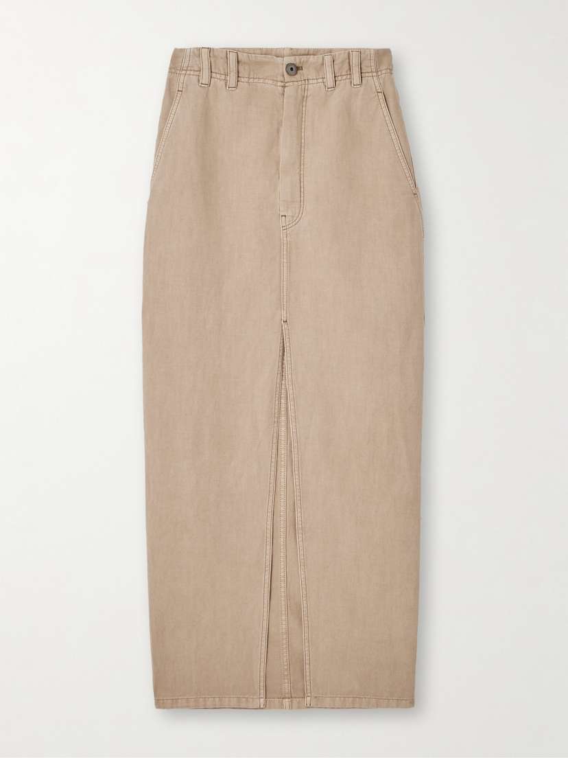 Brunello Cucinelli Denim Midi Skirt