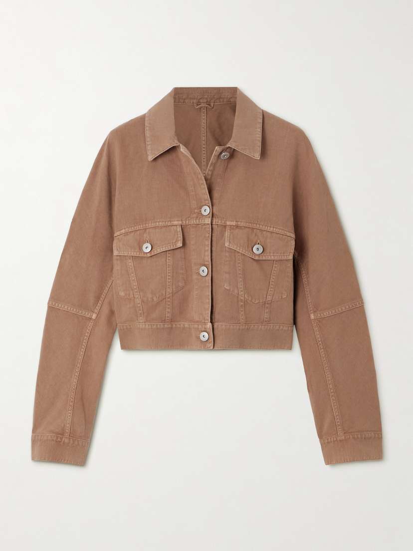 Brunello Cucinelli Cropped Denim Jacket