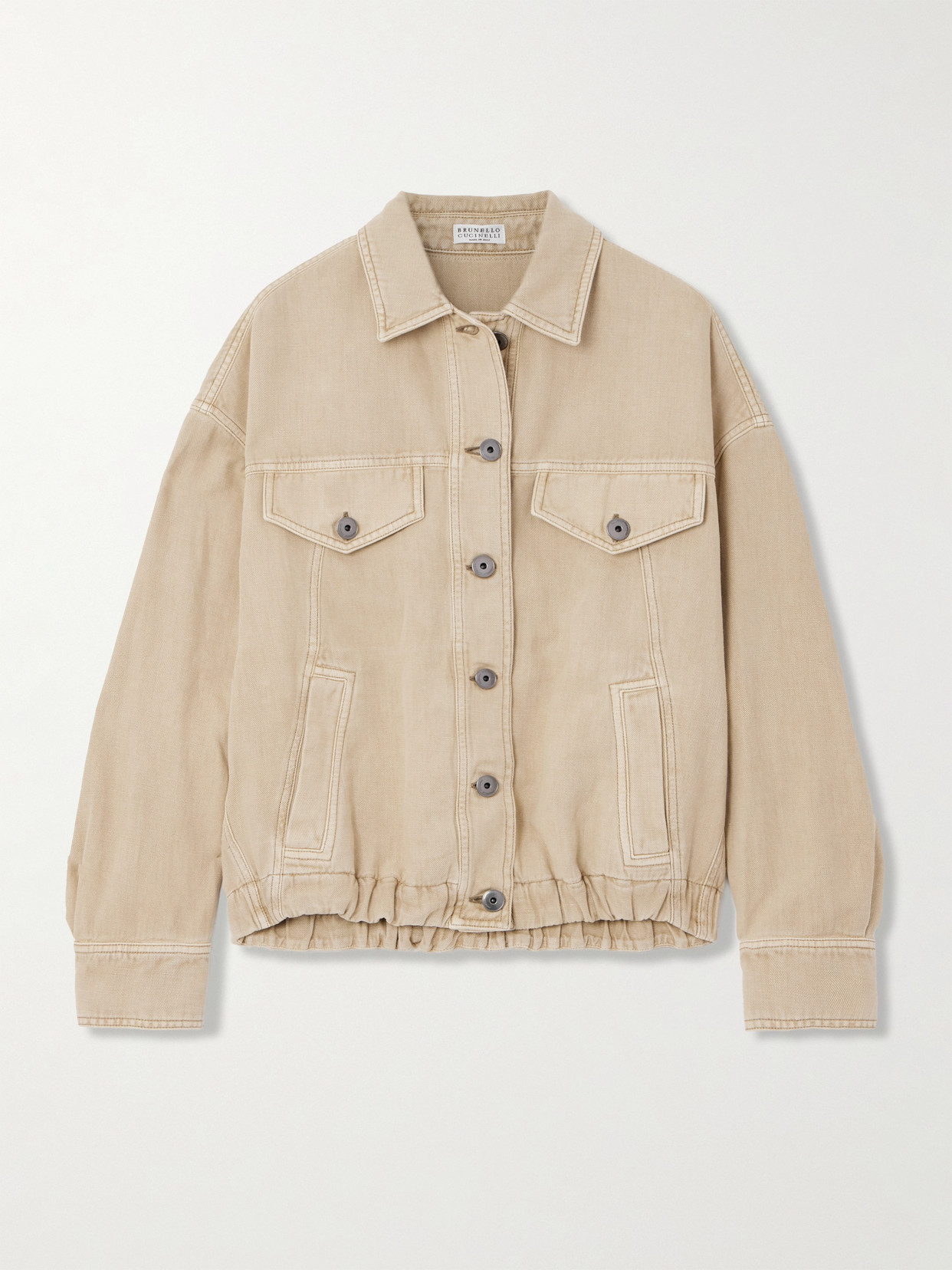 Brunello Cucinelli Denim Jacket In Neutrals