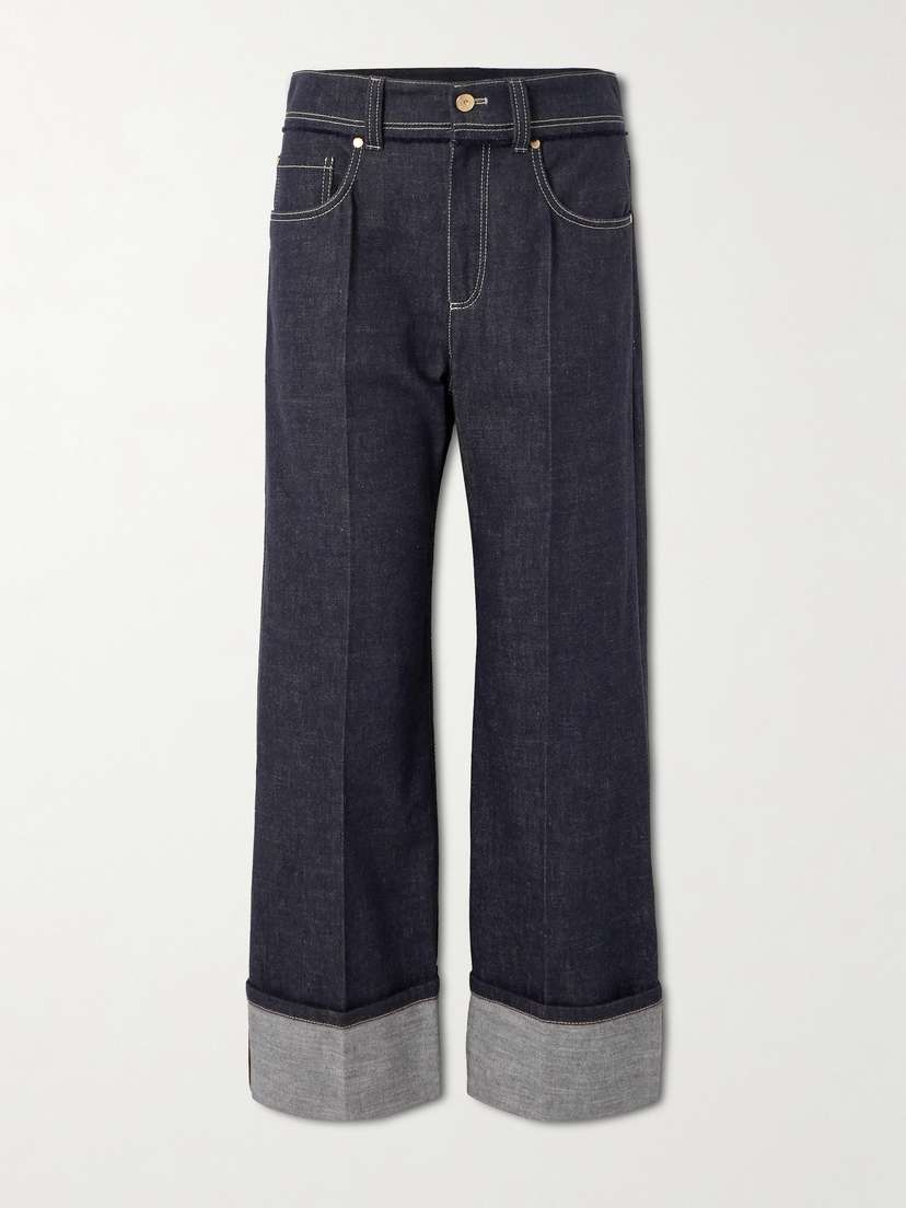 Brunello Cucinelli — High-rise wide-leg jeans