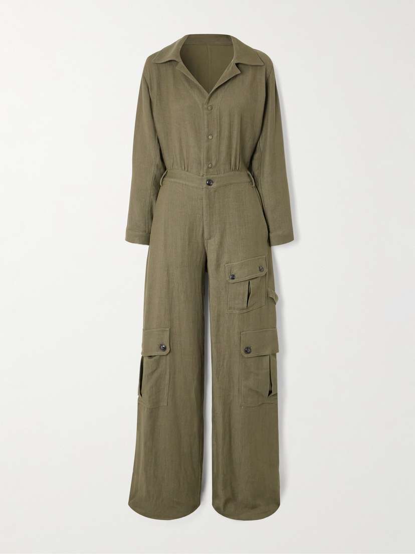 Fortela Woven Cargo Jumpsuit