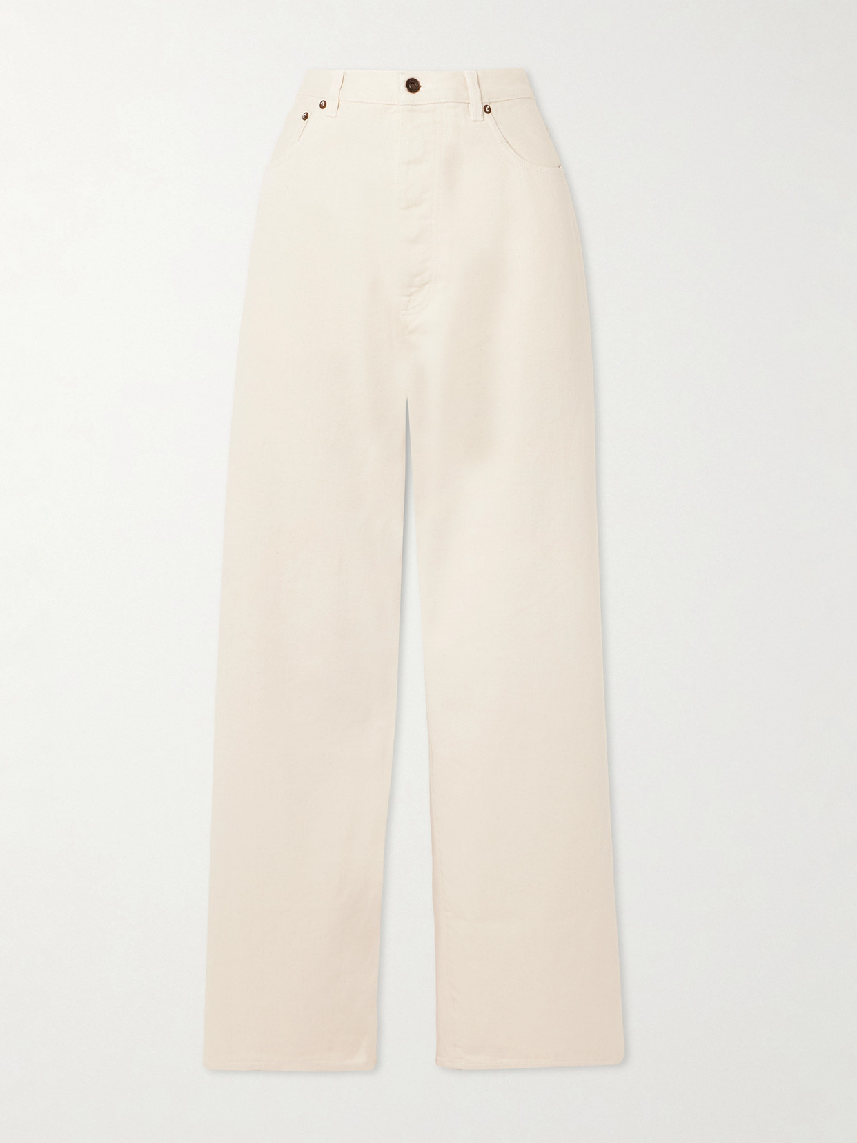Fortela Jaron Boyfriend Jeans In Off-white