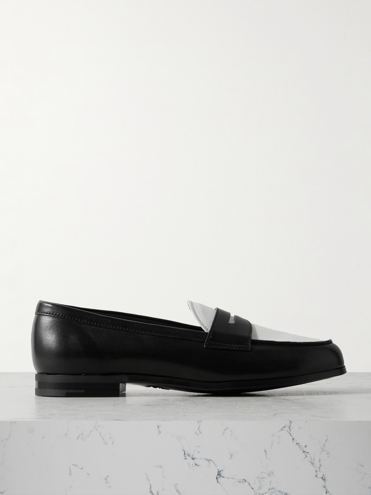 Church's - Natalie Two-tone Leather Loafers - Black
