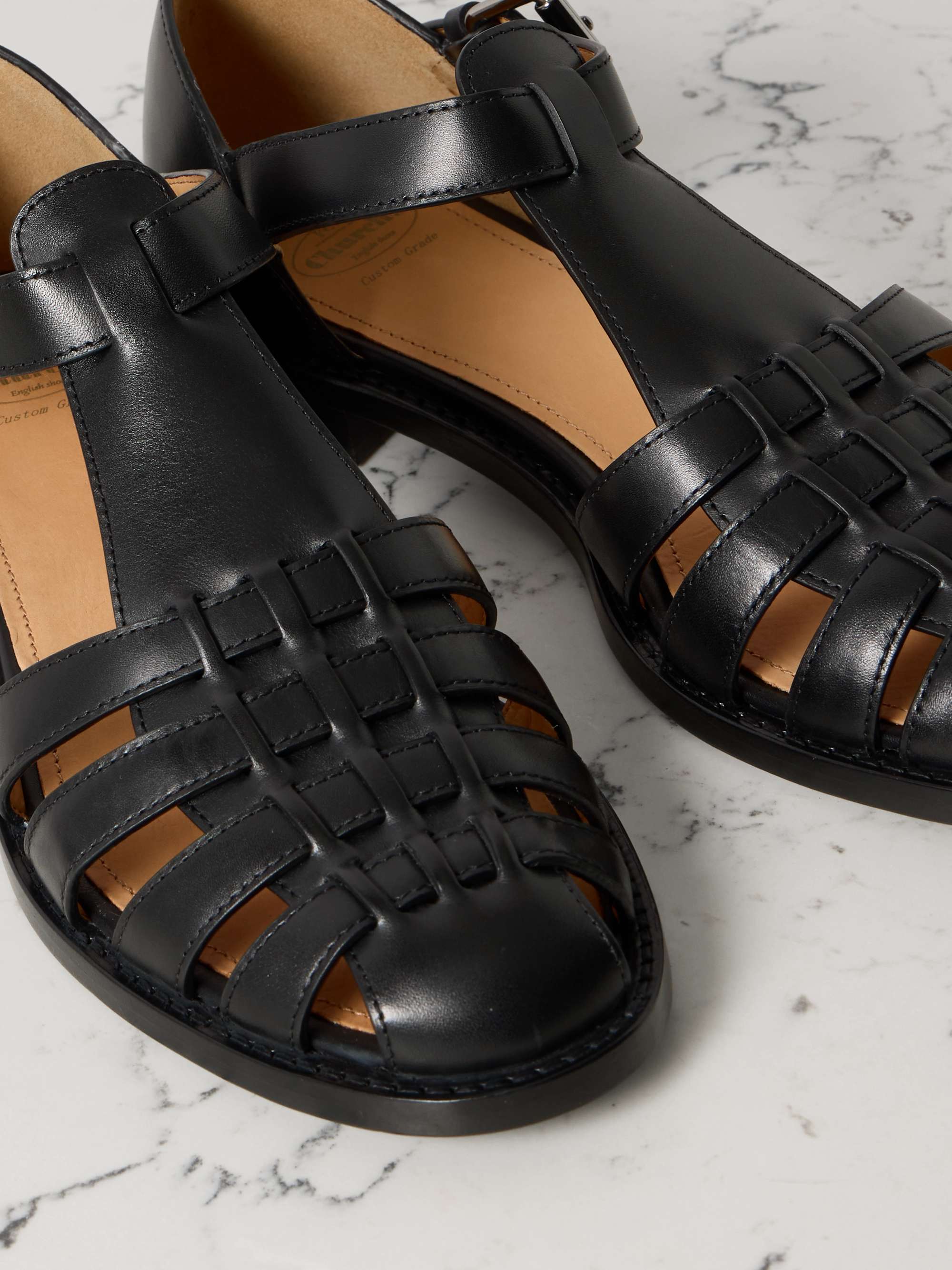 CHURCH'S Kelsey woven leather sandals