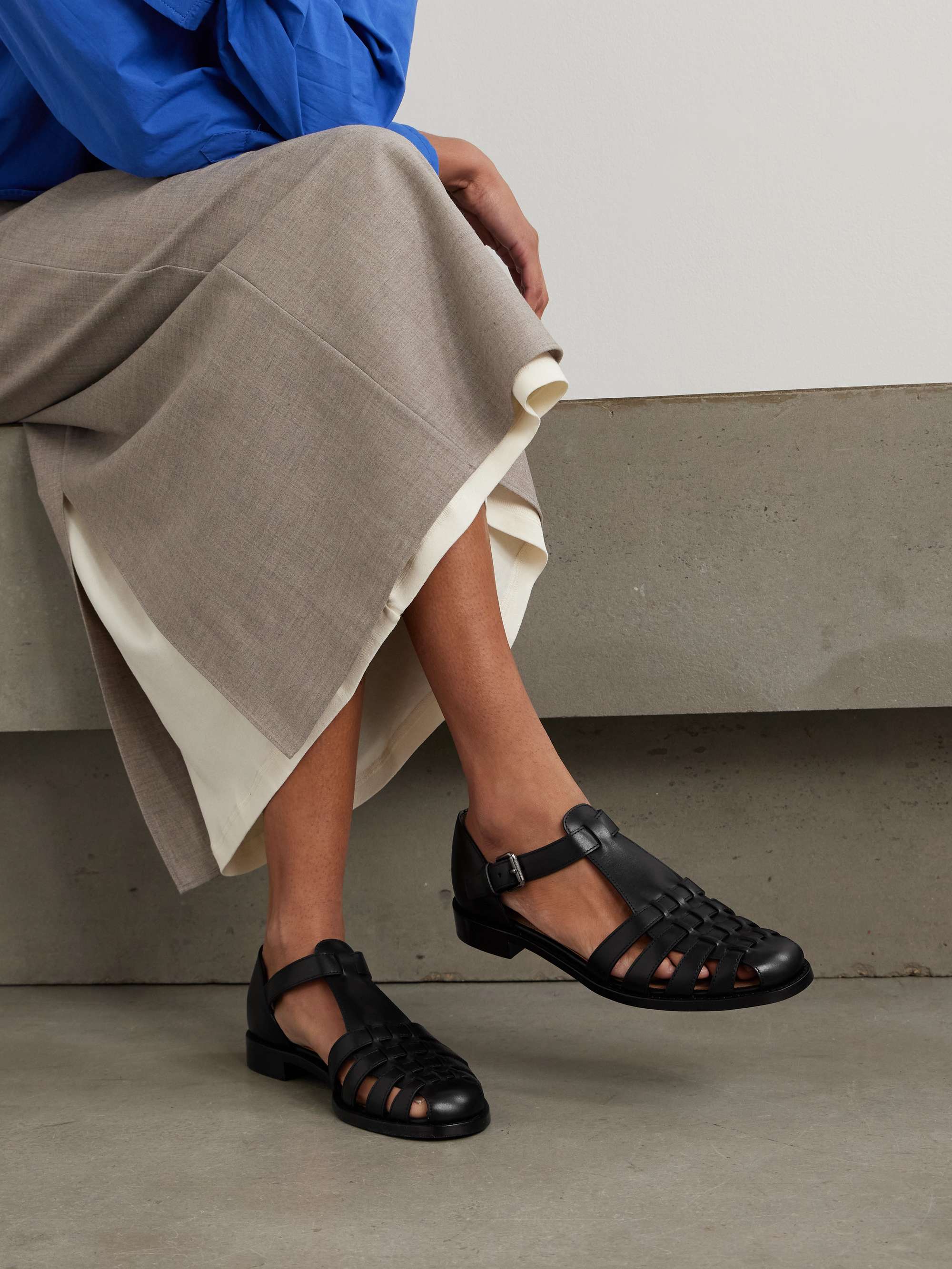 CHURCH'S Kelsey woven leather sandals