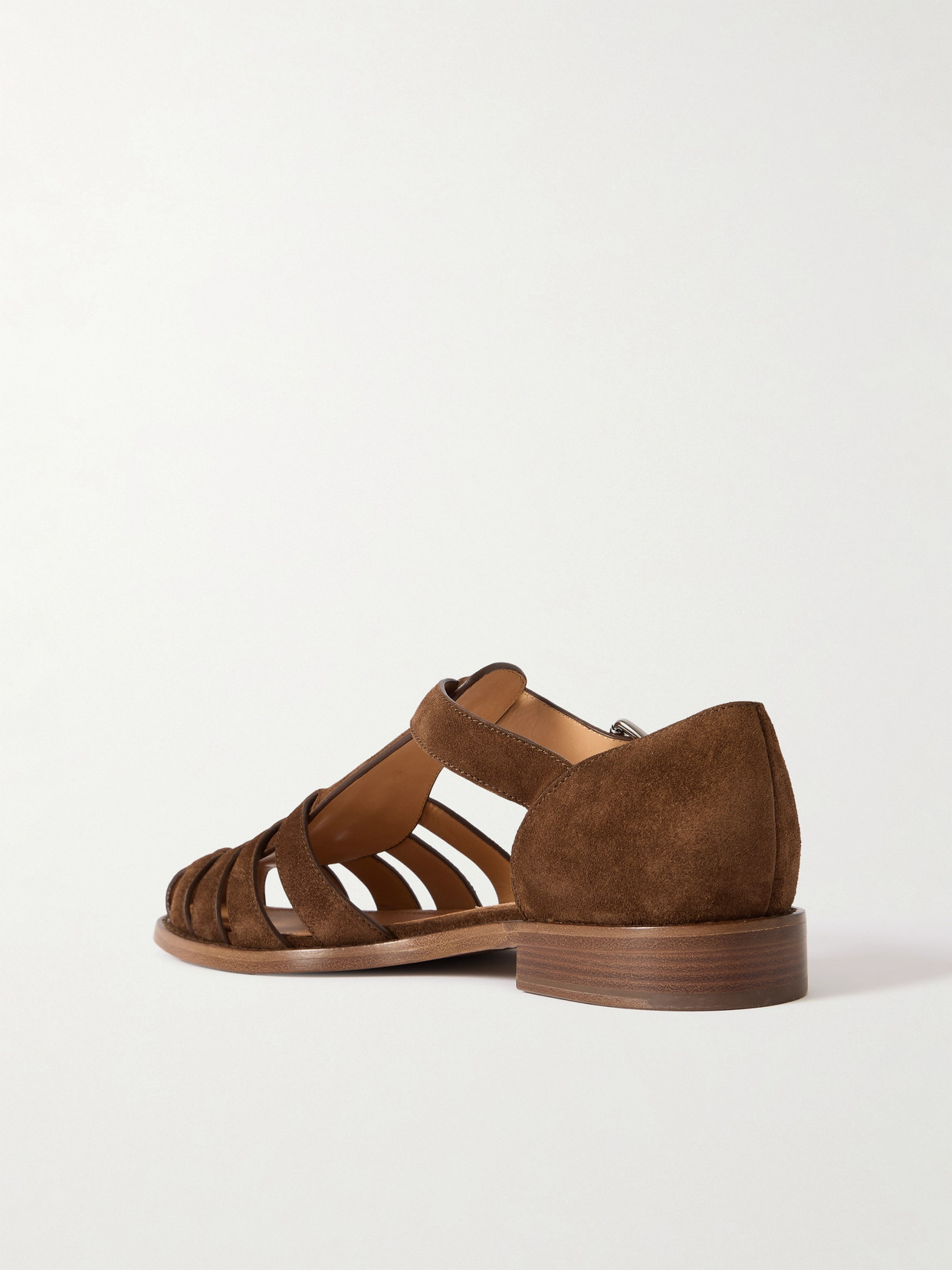 Church's Kelsey Woven Suede Sandals In Brown