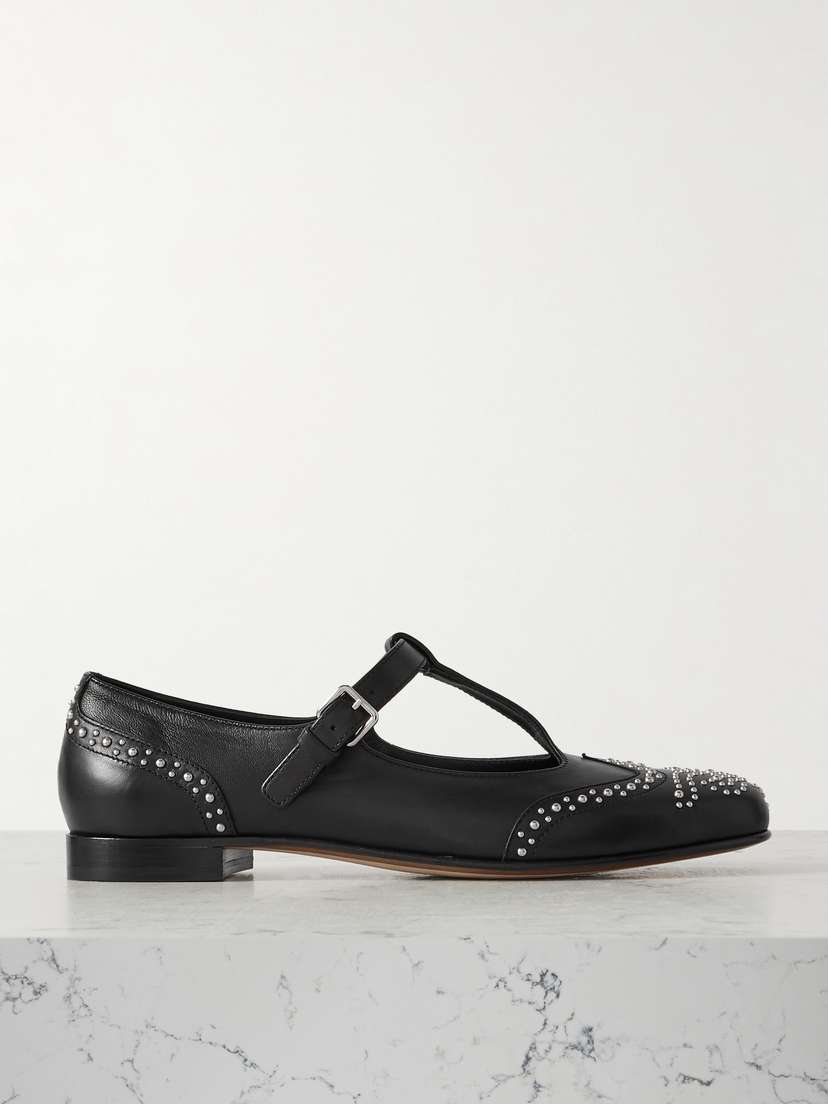Church's Opal Studded Leather Mary Jane Brogues