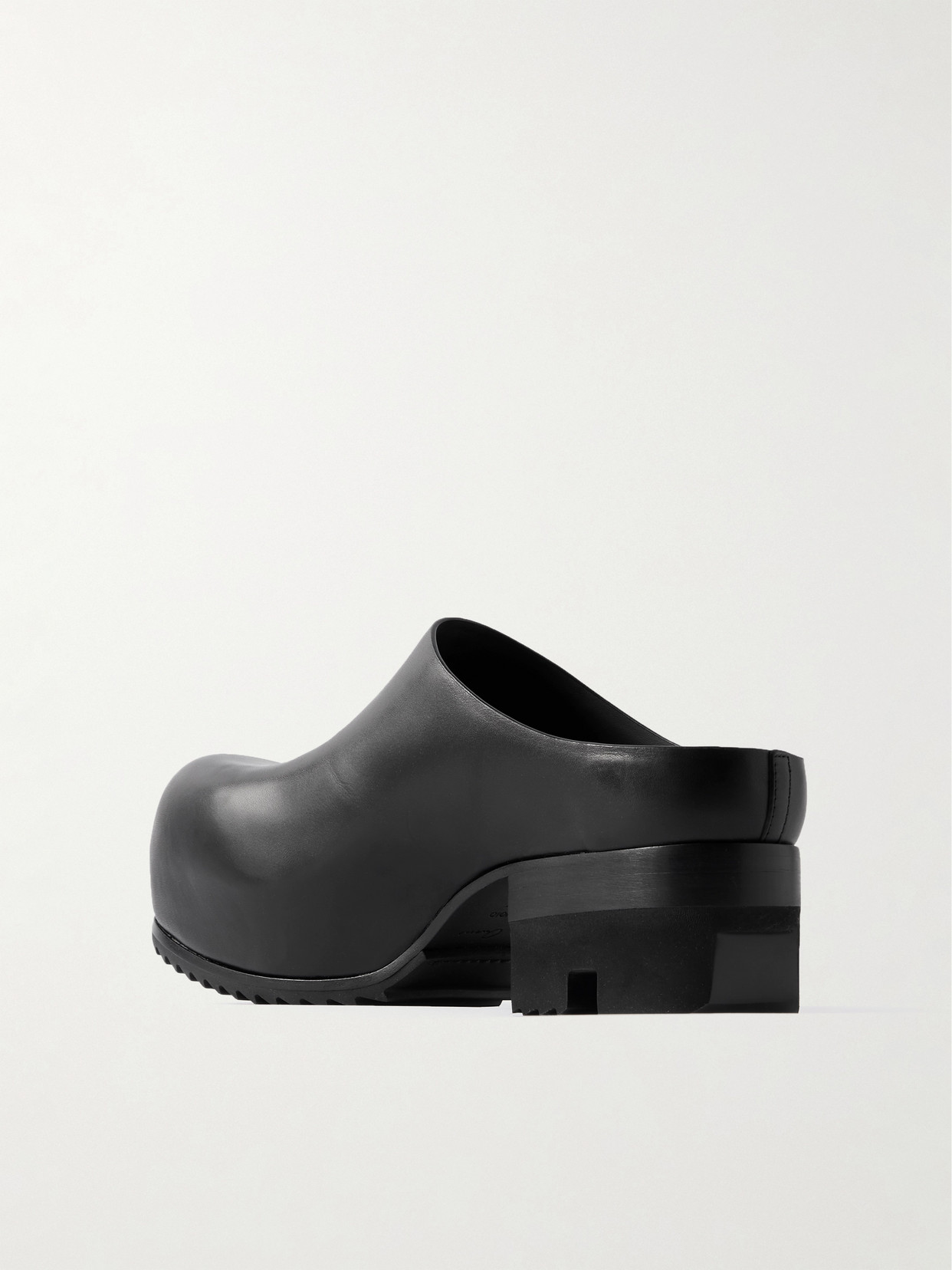 Rick Owens Black Hollywood Ballast Mules In Black