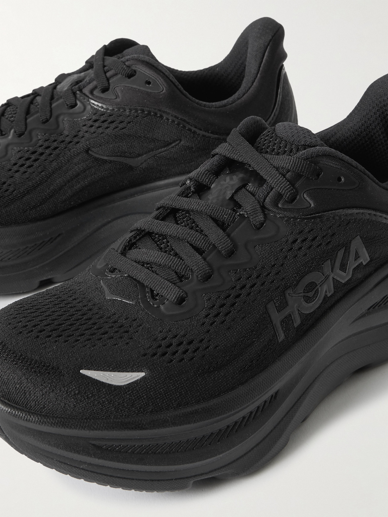Hoka - Bondi 9 Rubber-Trimmed Sneakers