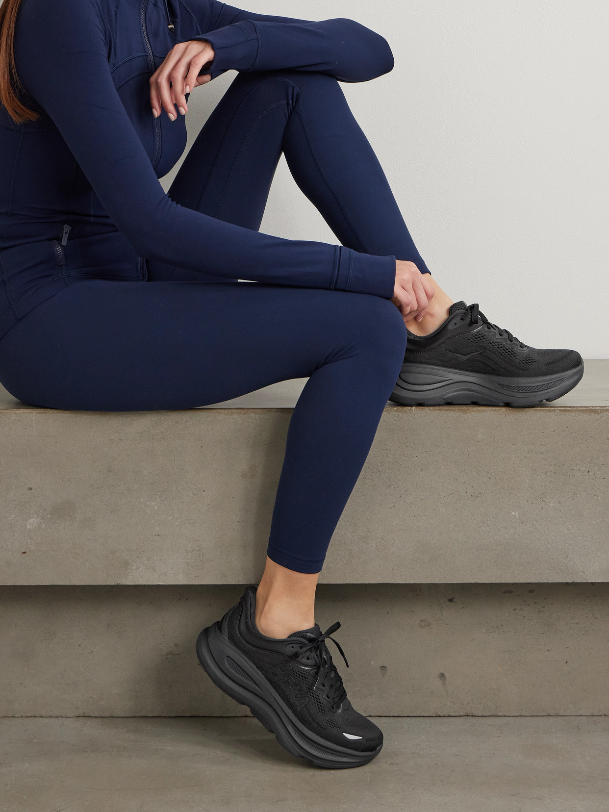 Hoka - Bondi 9 Rubber-Trimmed Sneakers