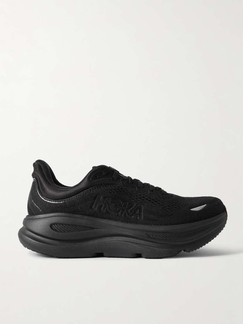 Hoka Bondi 9 Rubber-trimmed Mesh Sneakers