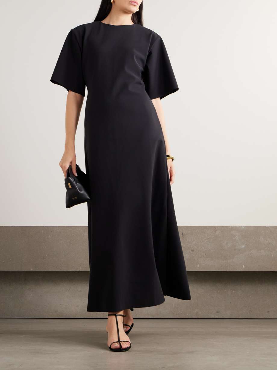 recycled stretch-scuba maxi dress