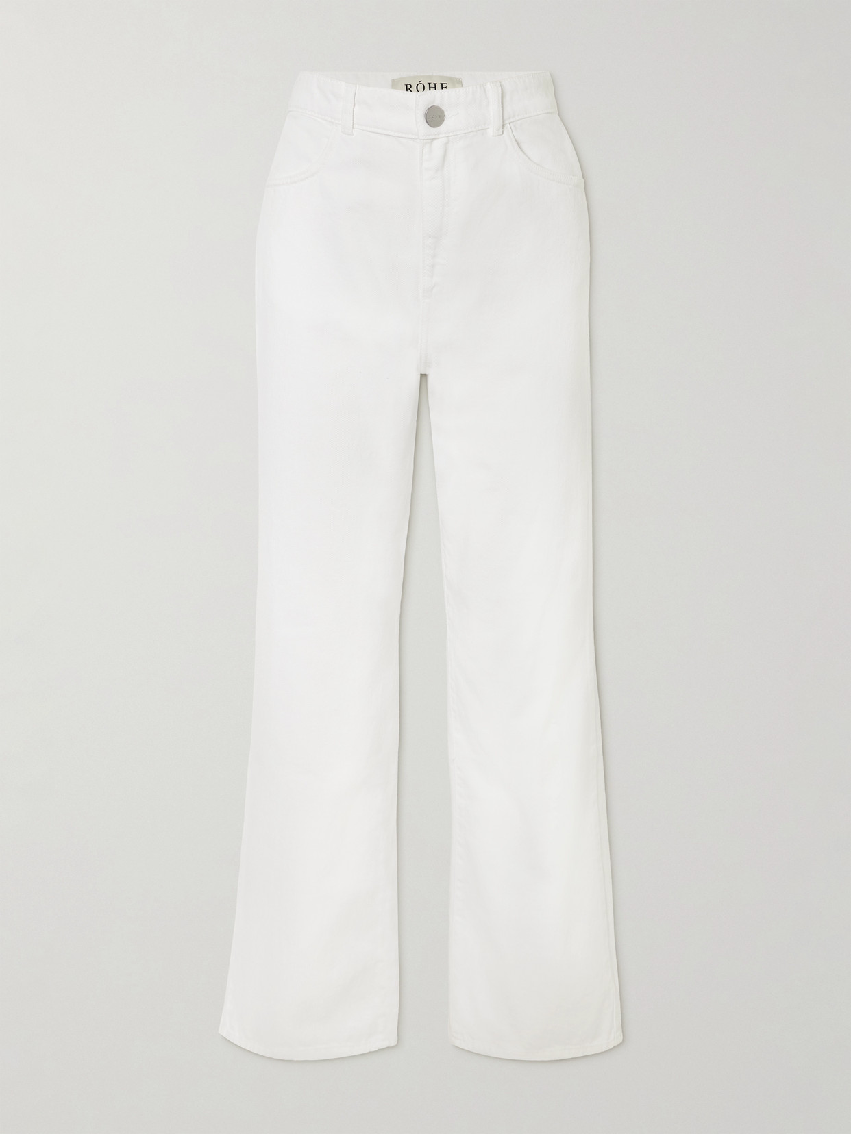 Rohe Mid-rise Straight-leg Jeans In White