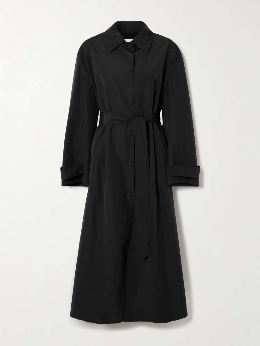 RÓHE Belted Wool-blend Shell Coat