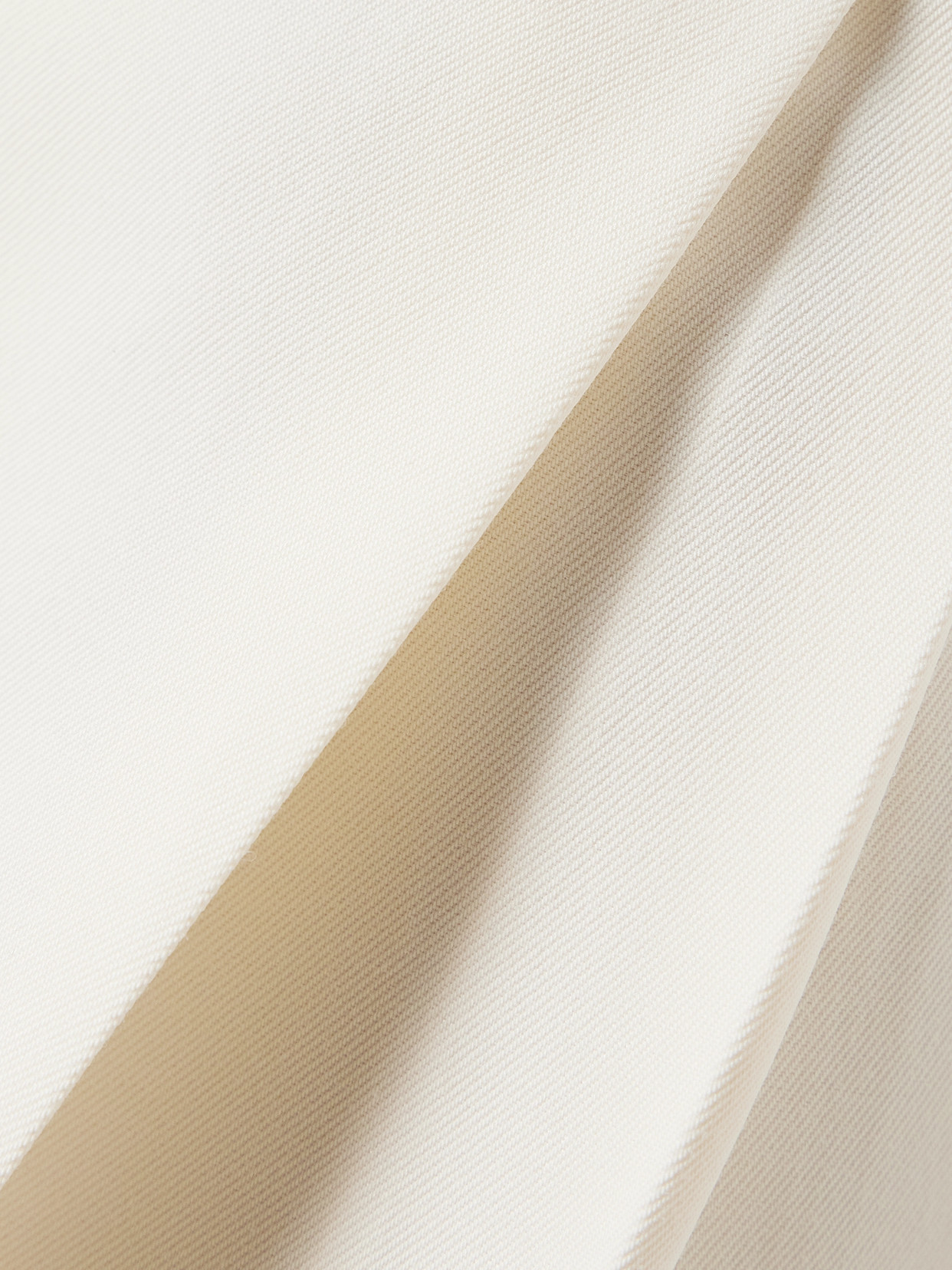 Rohe Pleated Recycled-twill Wide-leg Pants In Off-white