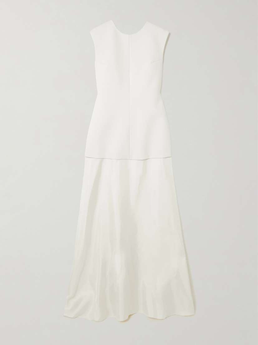 RÓHE Open-back Wool-blend And Silk Gown