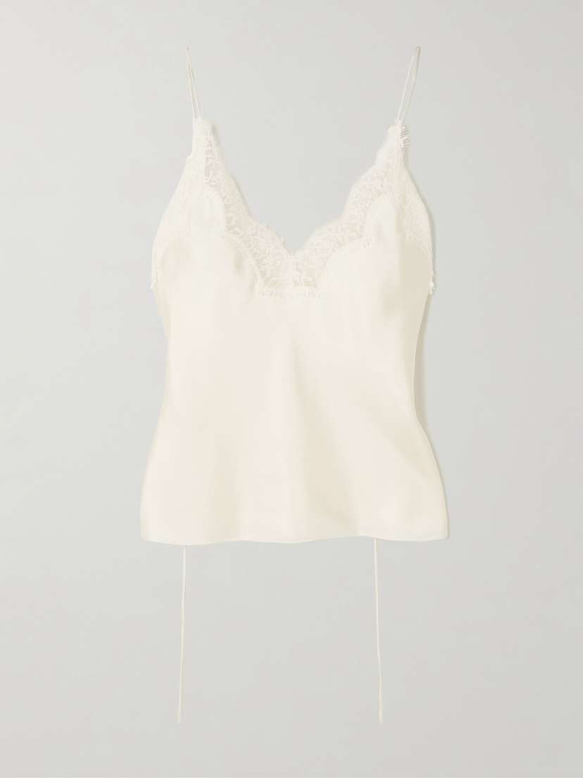RÓHE Lace-trimmed Silk-satin Camisole