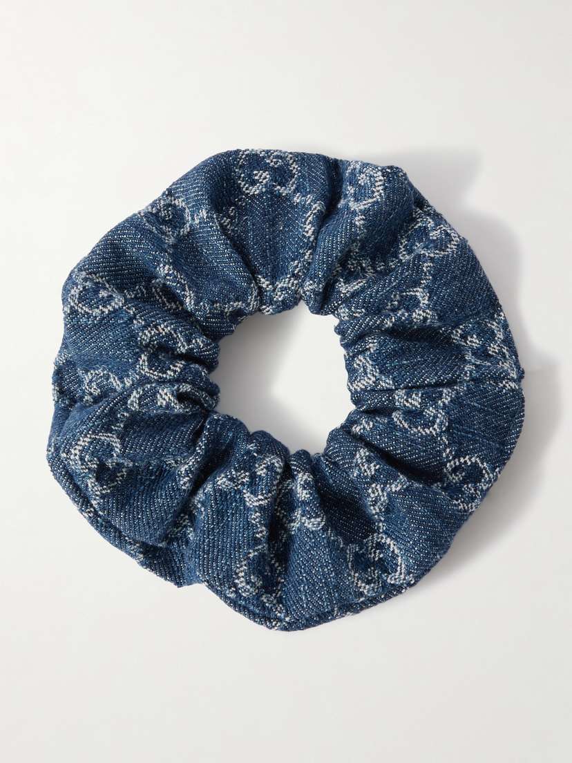 Gucci Denim-jacquard Hair Tie