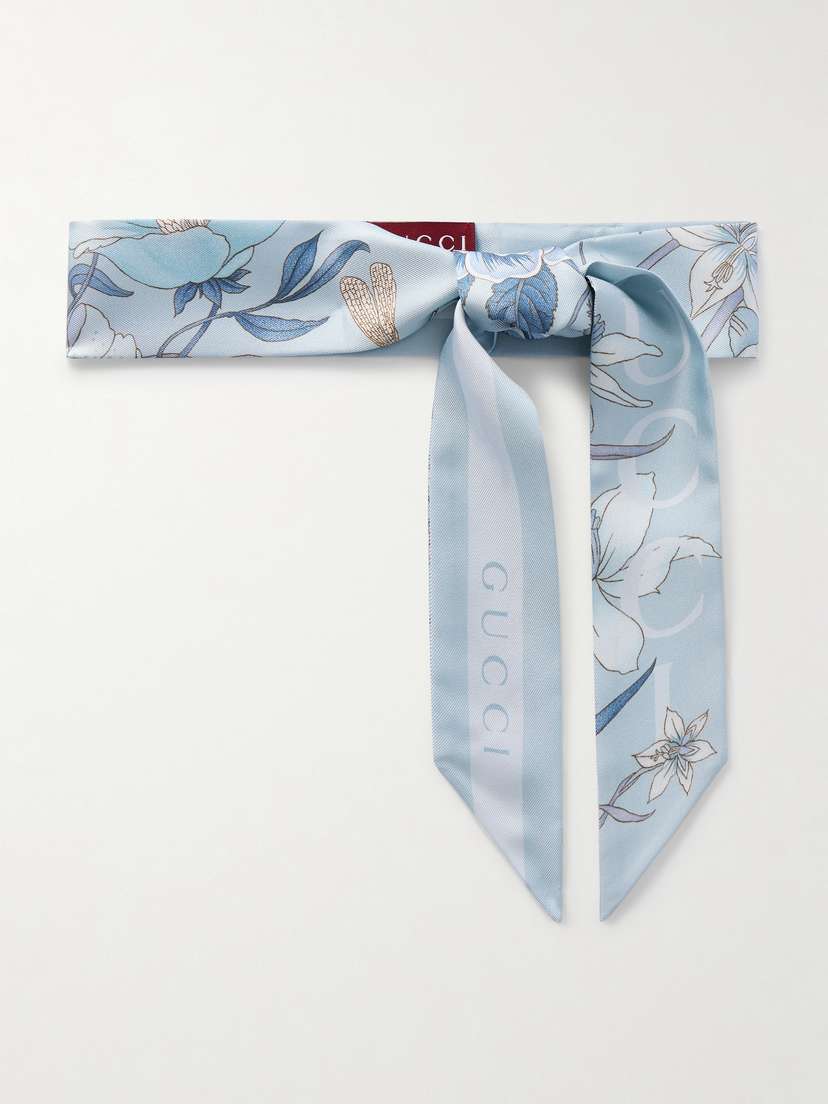 Gucci Flora Floral-print Silk-twill Scarf