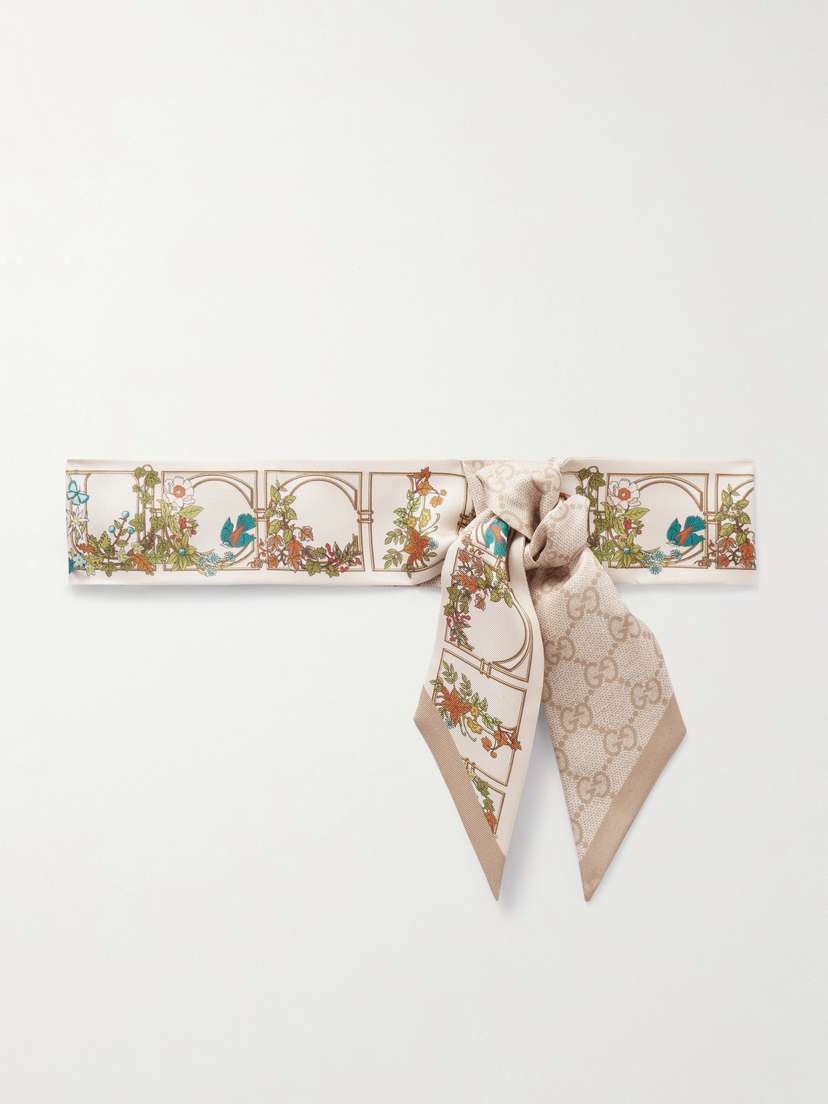 Gucci Printed Silk-twill Scarf