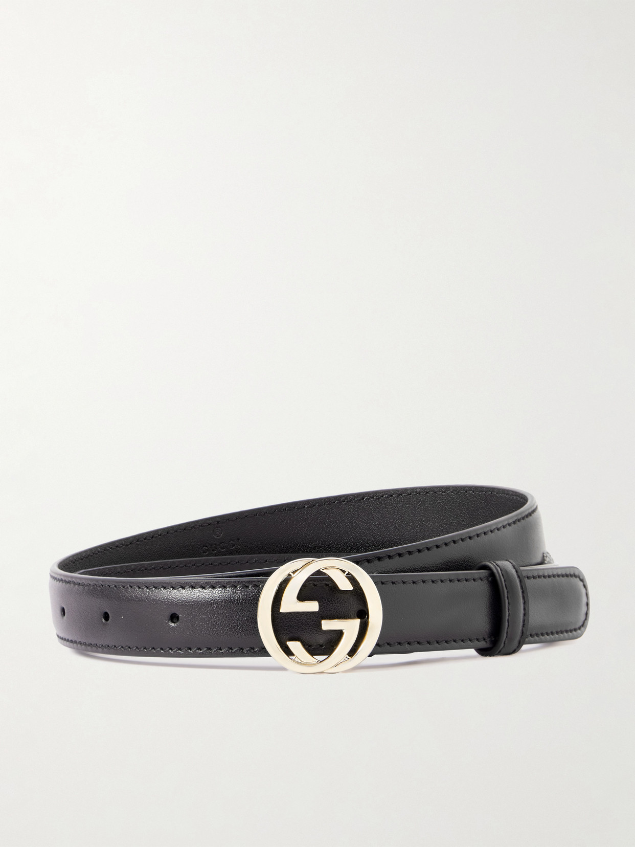 Gucci - Plutone Leather Belt - Black