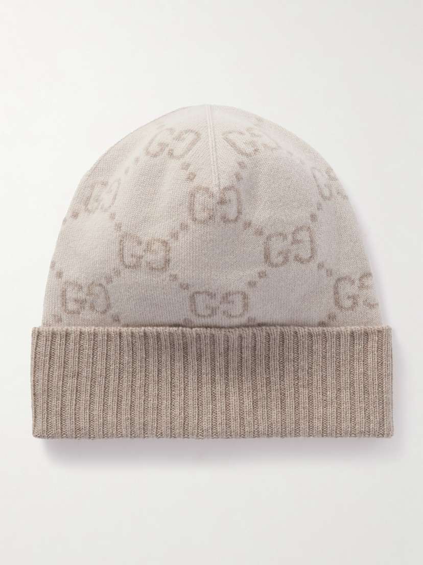 Gucci Jacquard-knit Cashmere Beanie