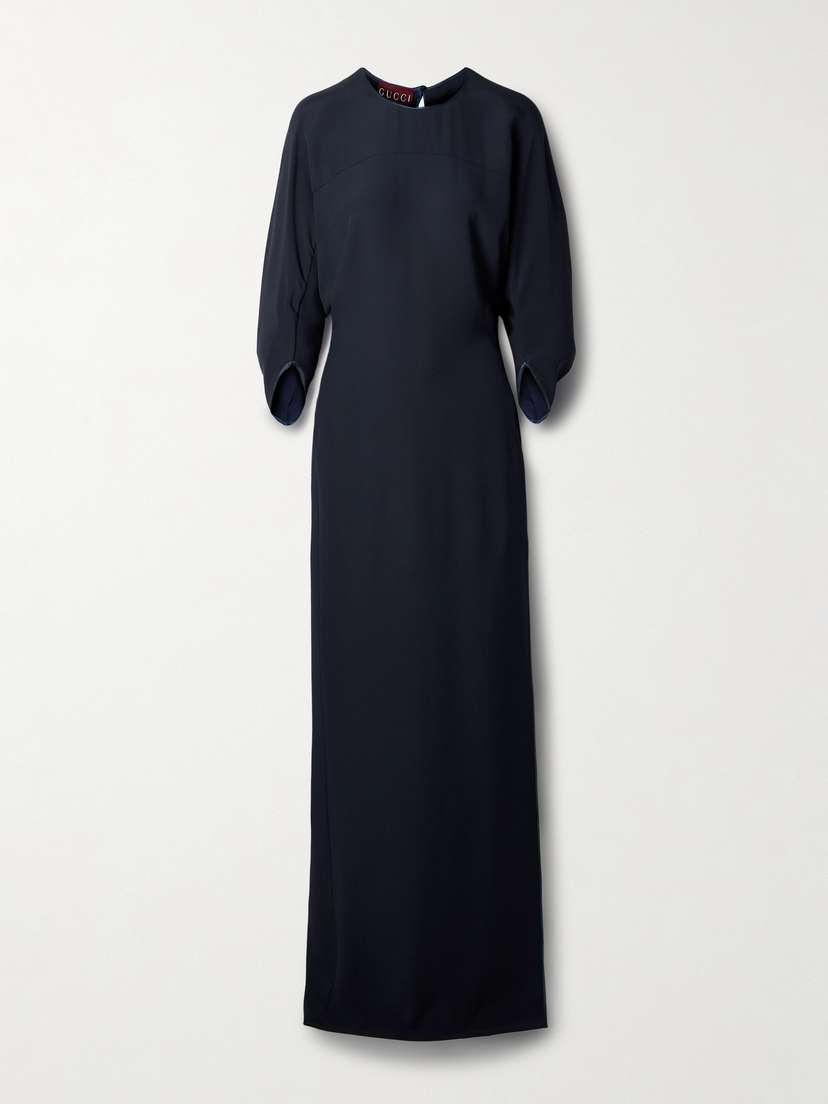 Gucci Silk Satin-trimmed Cady Gown