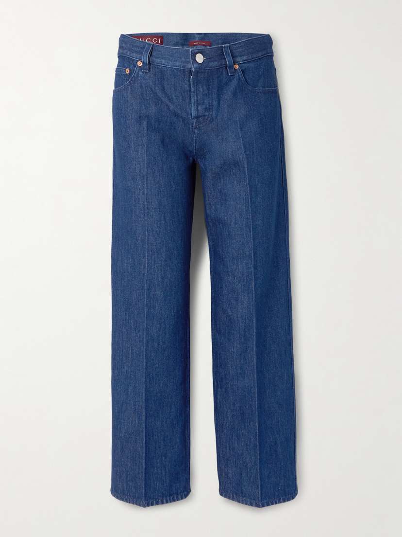 Gucci Cropped Mid-rise Straight-leg Jeans