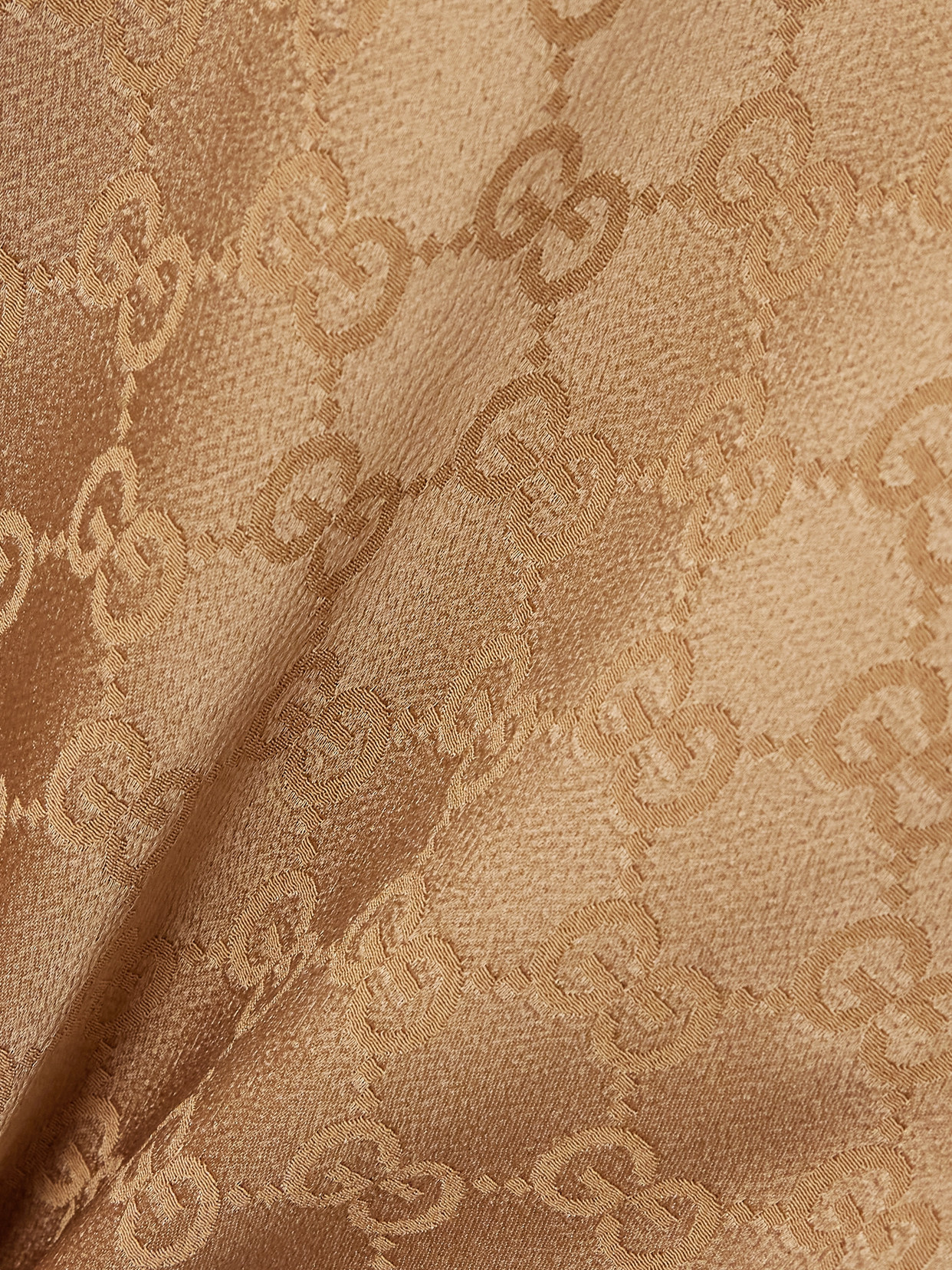 GG Hammered Satin-Jacquard Shirt