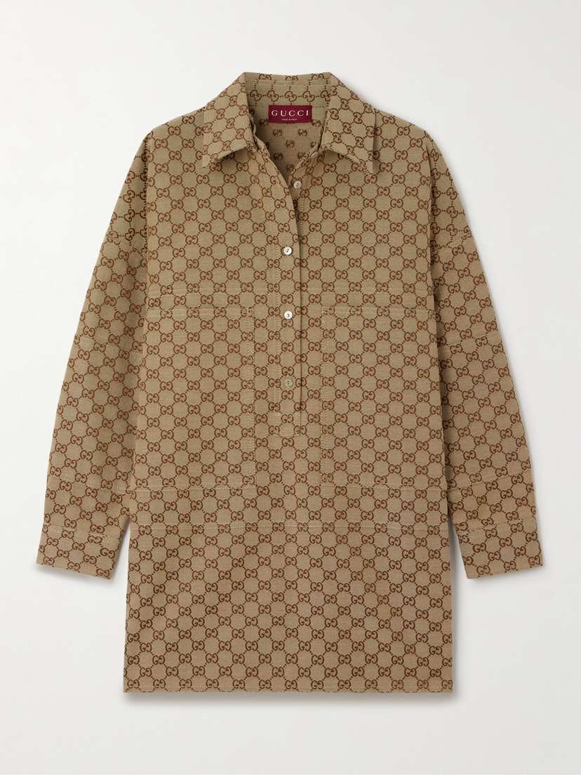 Gucci Cotton-blend Jacquard Shirt