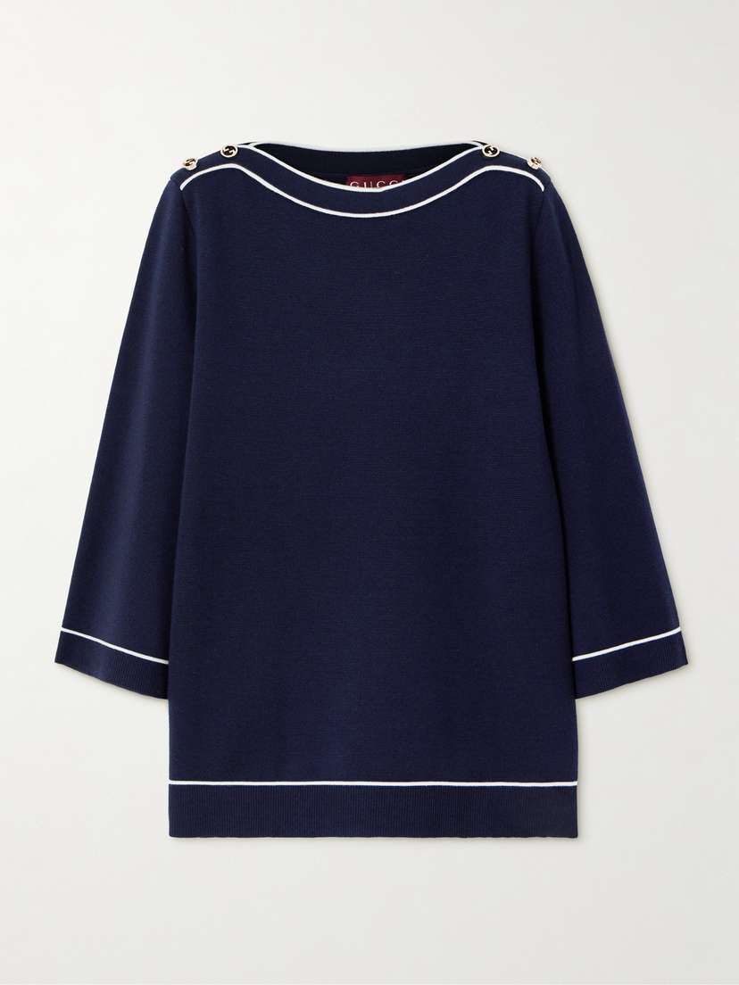 Gucci Piped Wool Sweater