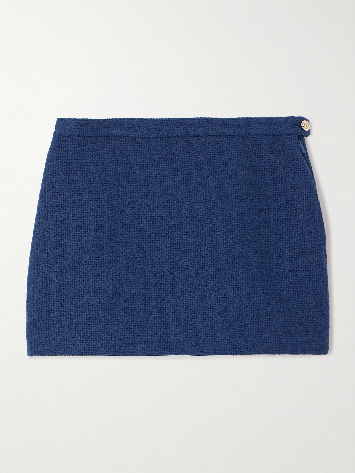 Gucci - Cotton-blend Tweed Mini Skirt - Midnight blue