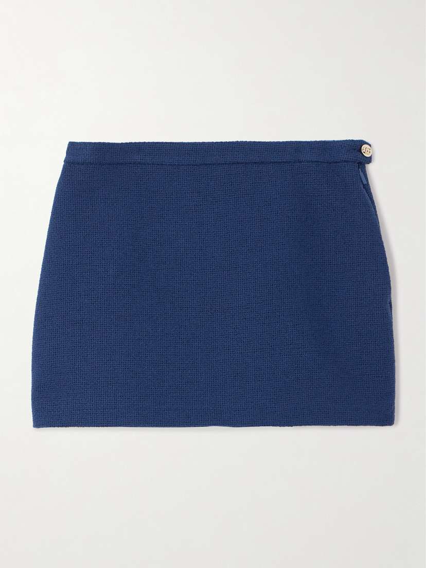 Gucci Cotton-blend Tweed Mini Skirt