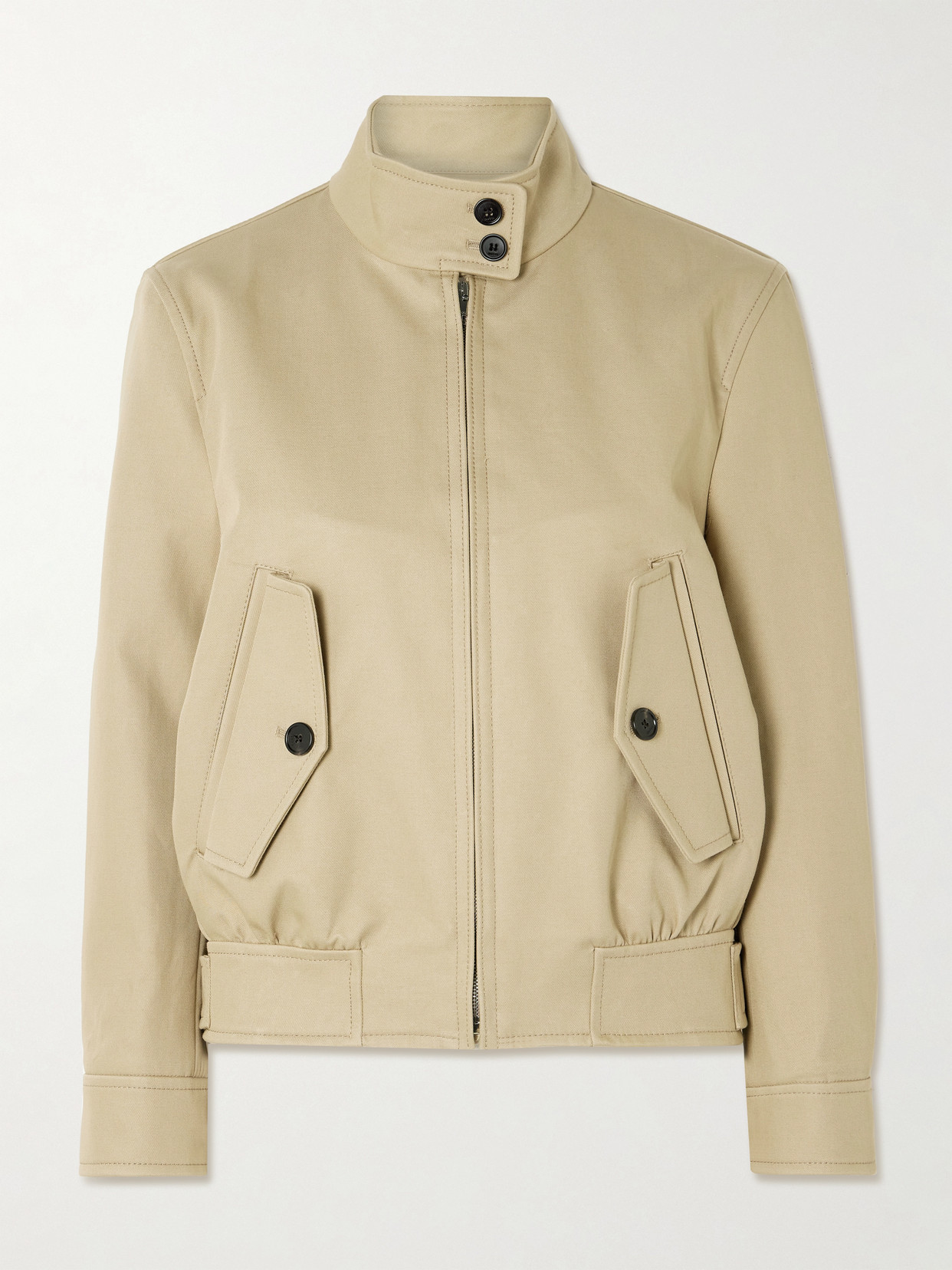 Gucci Cotton-drill Bomber Jacket In Neutrals