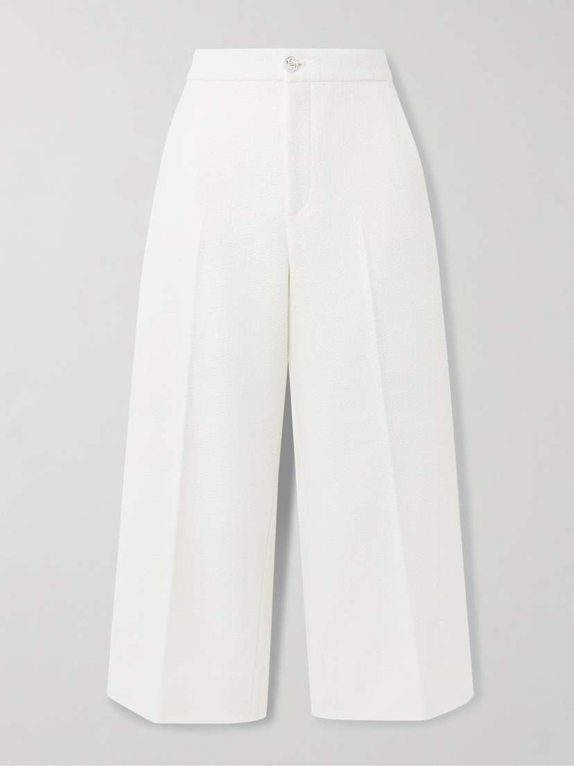 Gucci Wool-blend Bouclé Wide-leg Pants