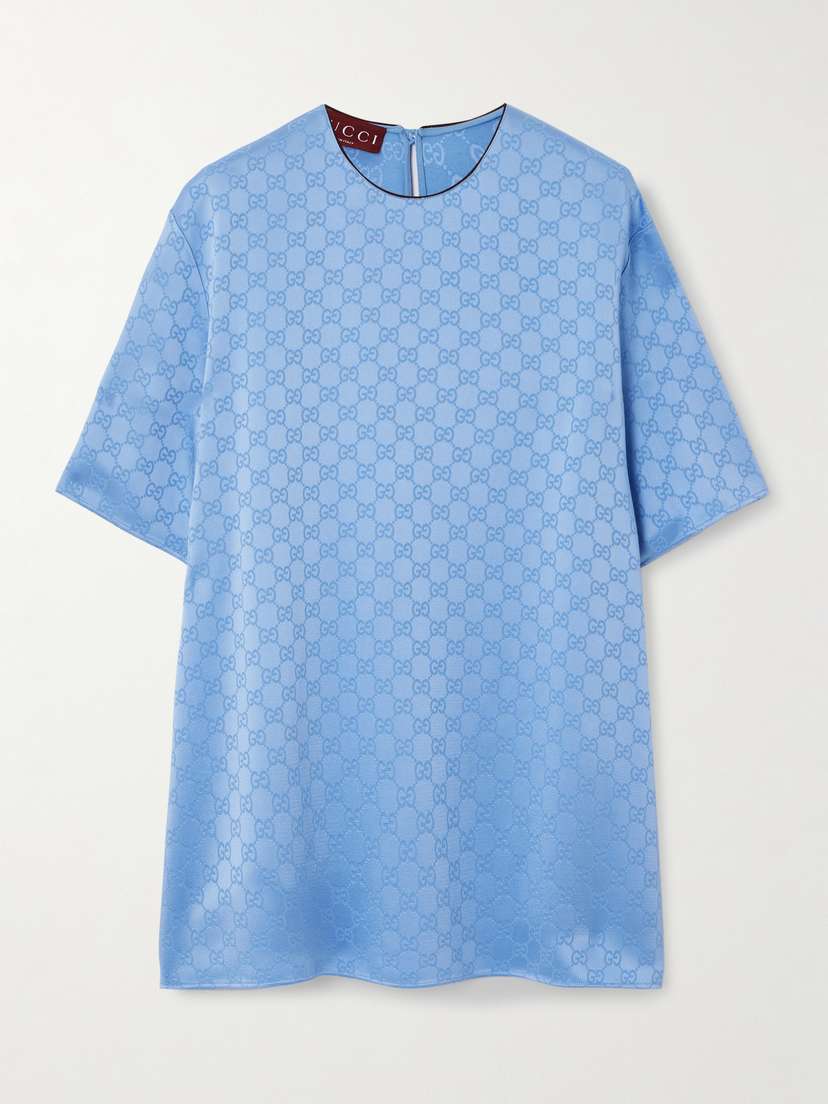 Gucci Satin-jacquard Blouse