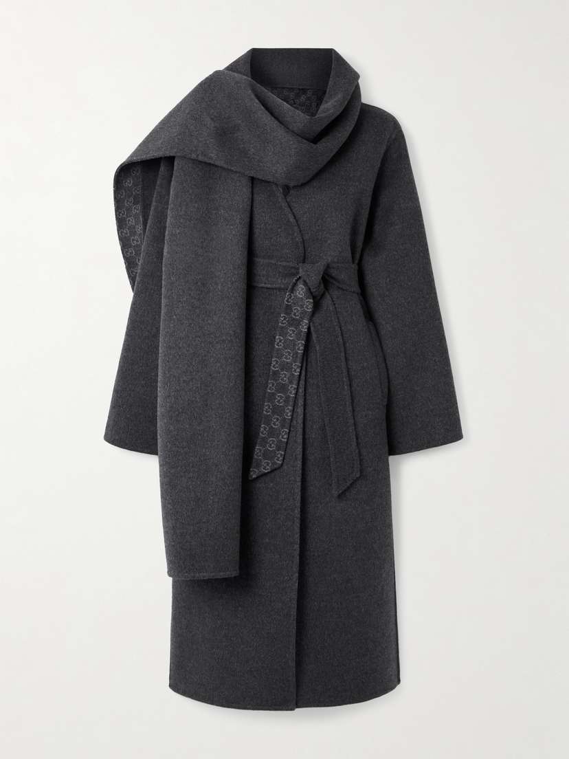 Gucci Belted Wool And Silk-blend Coat