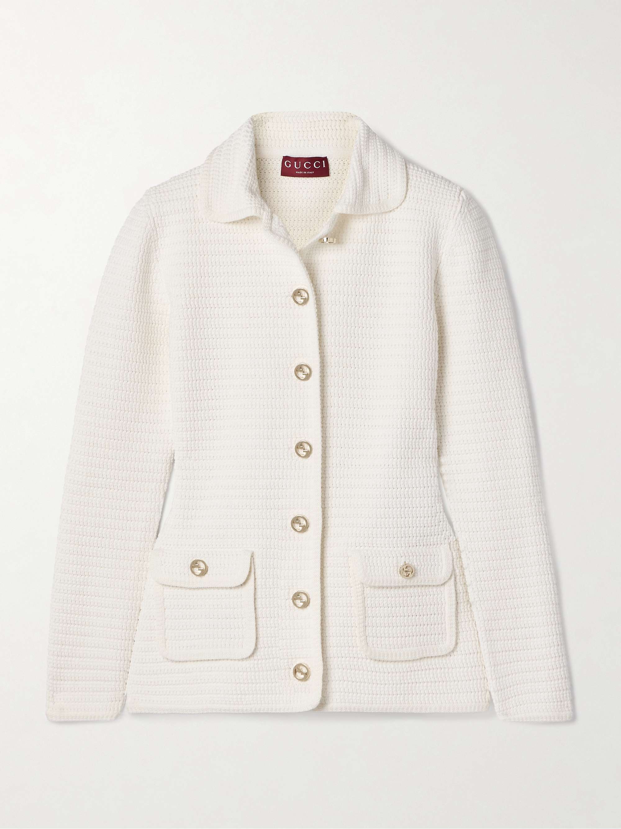 GUCCI コットン混 カーディガン | NET-A-PORTER GUCCI コットン混 カーディガン | NET-A-PORTER