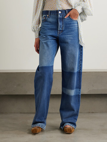 Gucci Patchwork low-rise boyfriend jeans