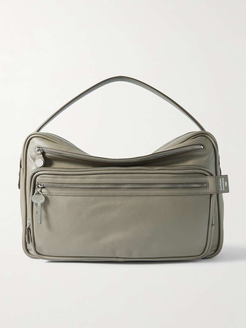 Acne Studios Camerero Embellished Textured-leather Tote