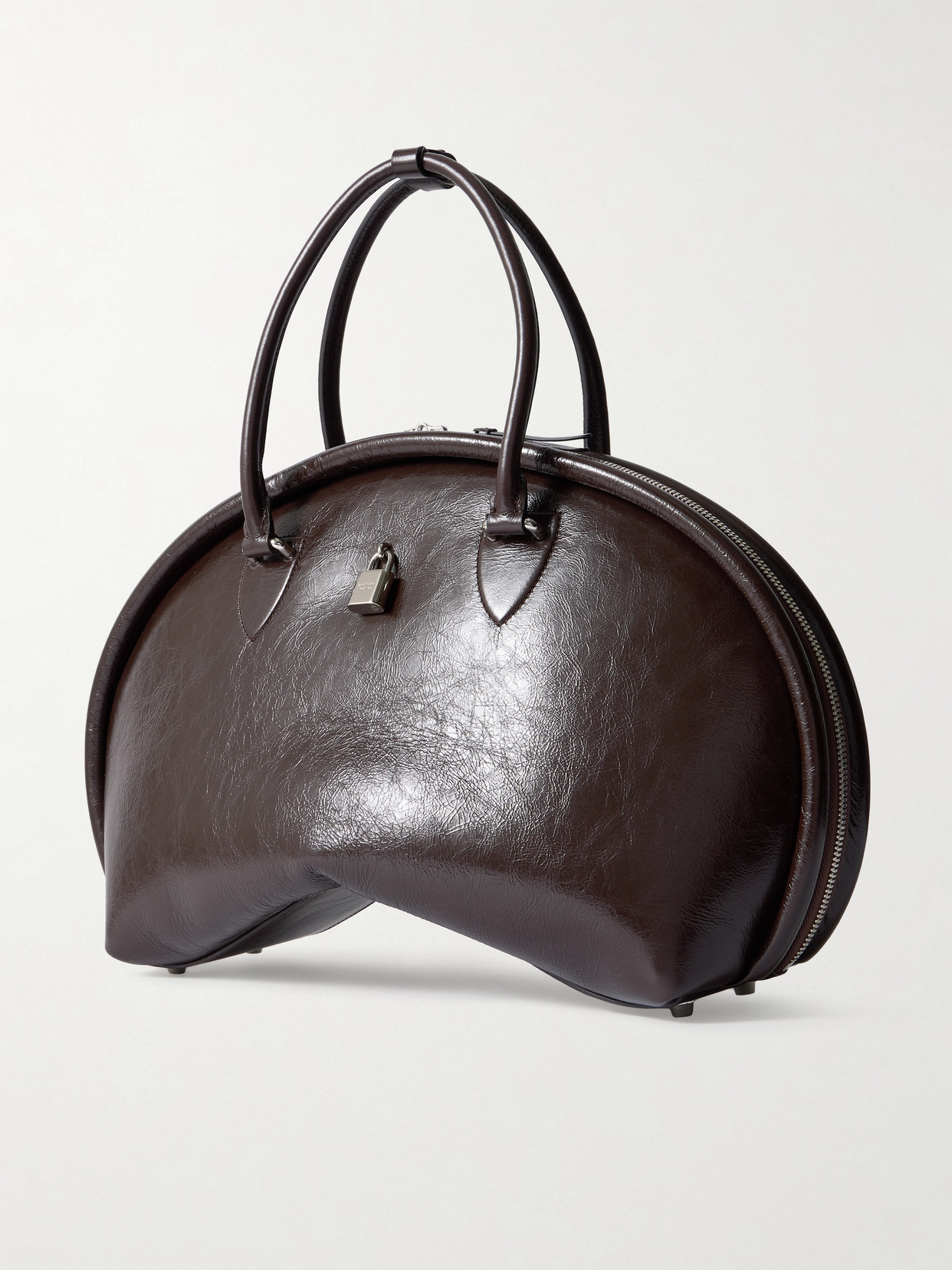 Acne Studios Leather Tote In Brown