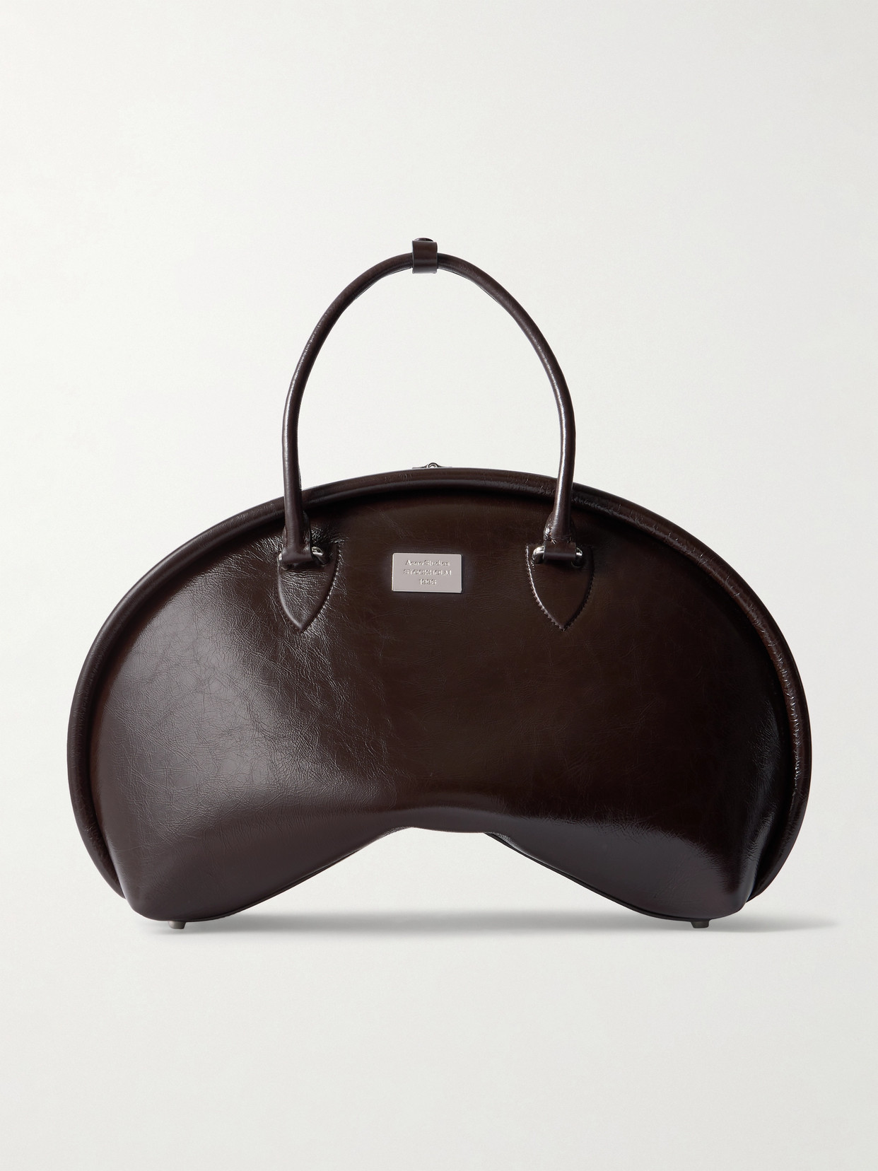 Acne Studios Leather Tote In Brown