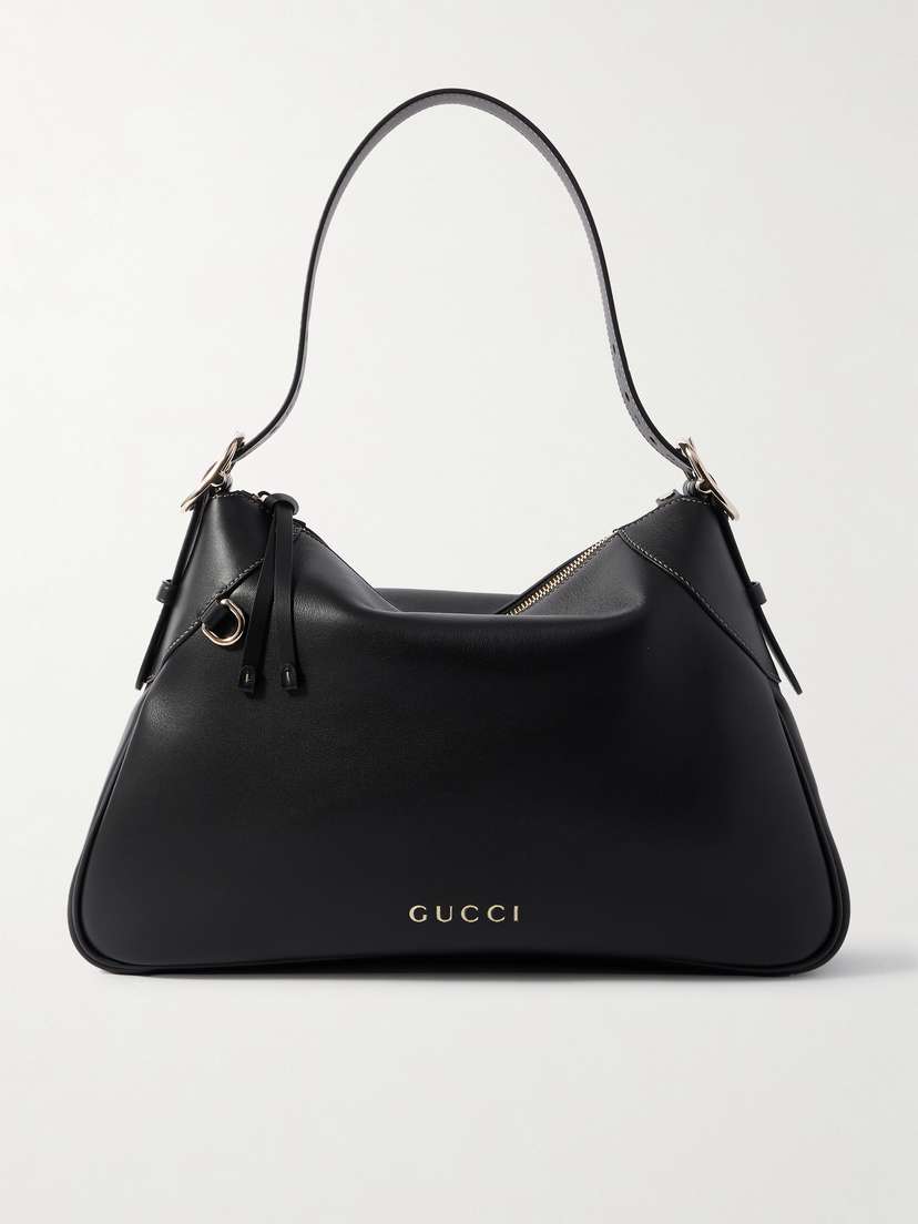 Gucci Gg Emblem Leather Shoulder Bag
