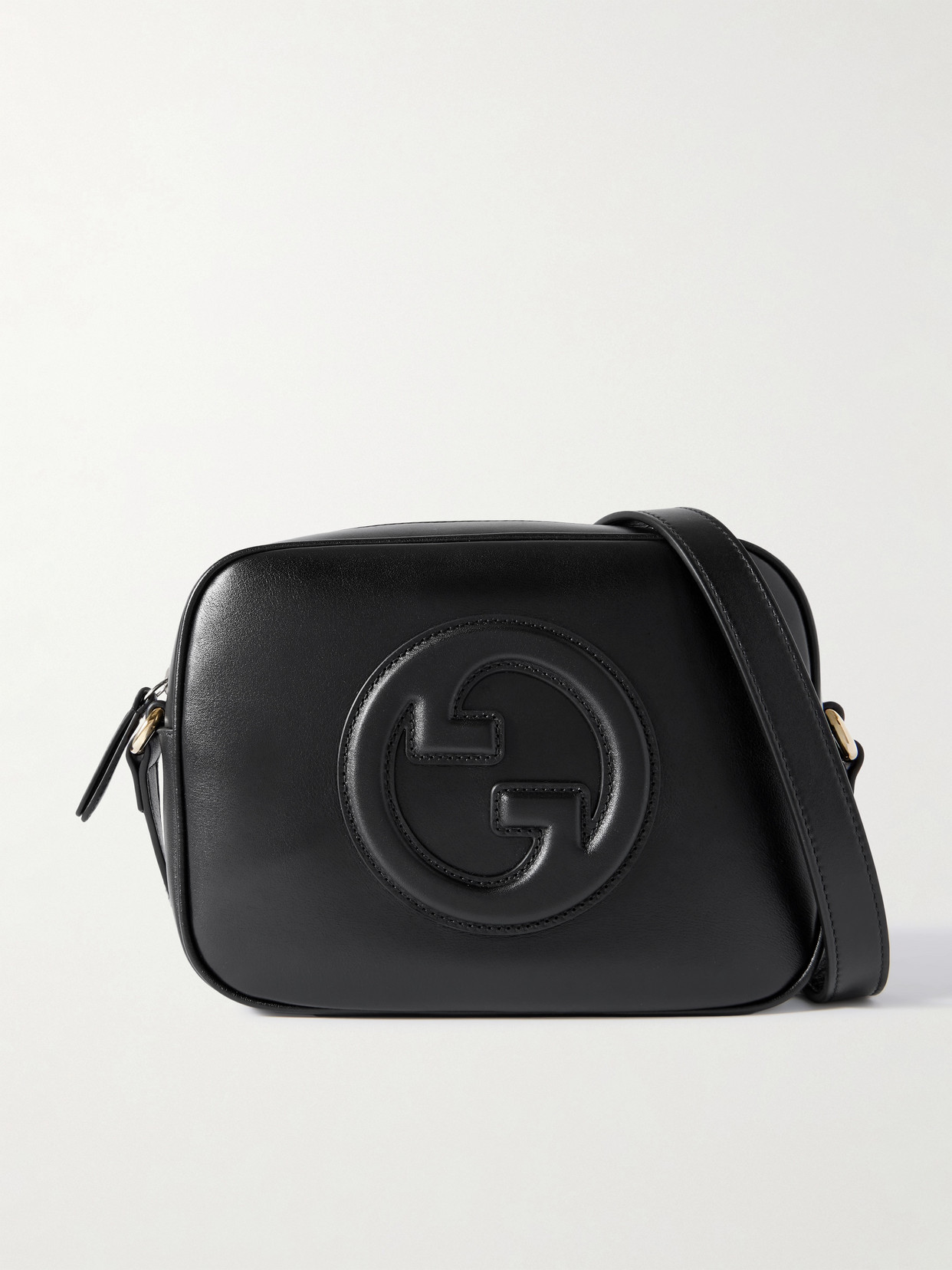 Gucci Blondie Leather Shoulder Bag In Black
