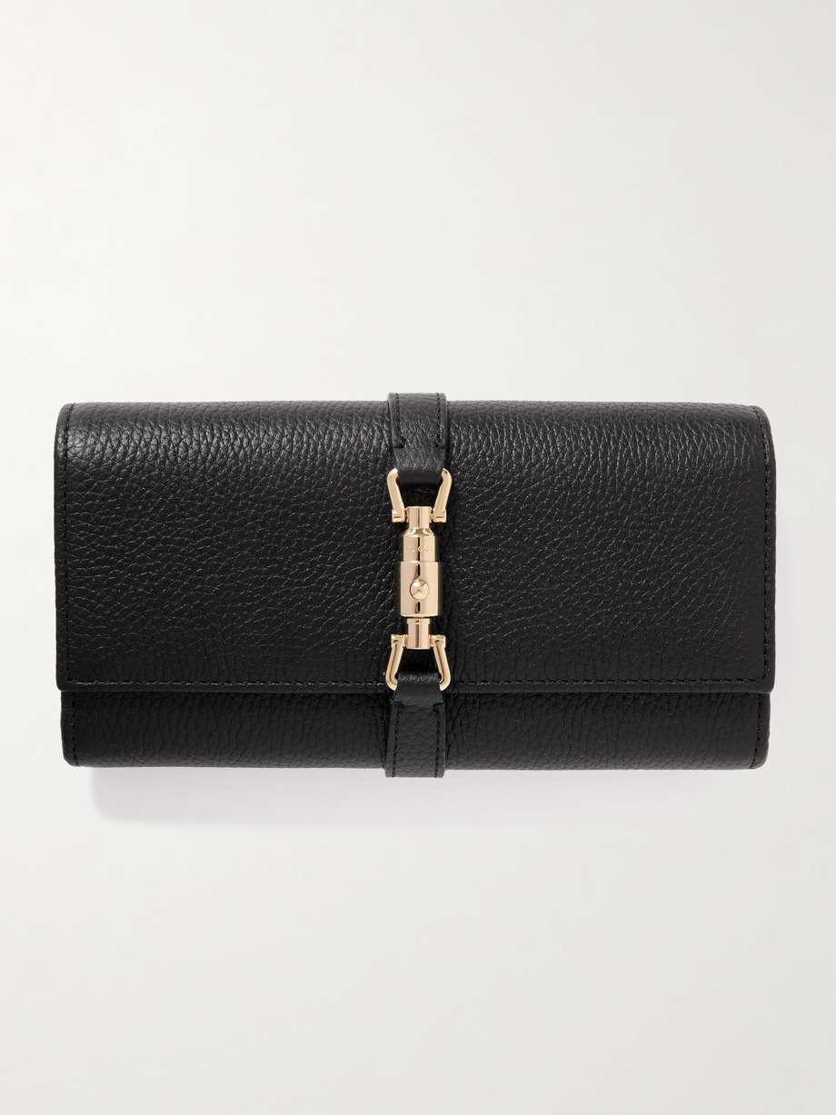 GUCCI Jackie 1961 带缀饰纹理皮革长款钱包 | NET-A-PORTER