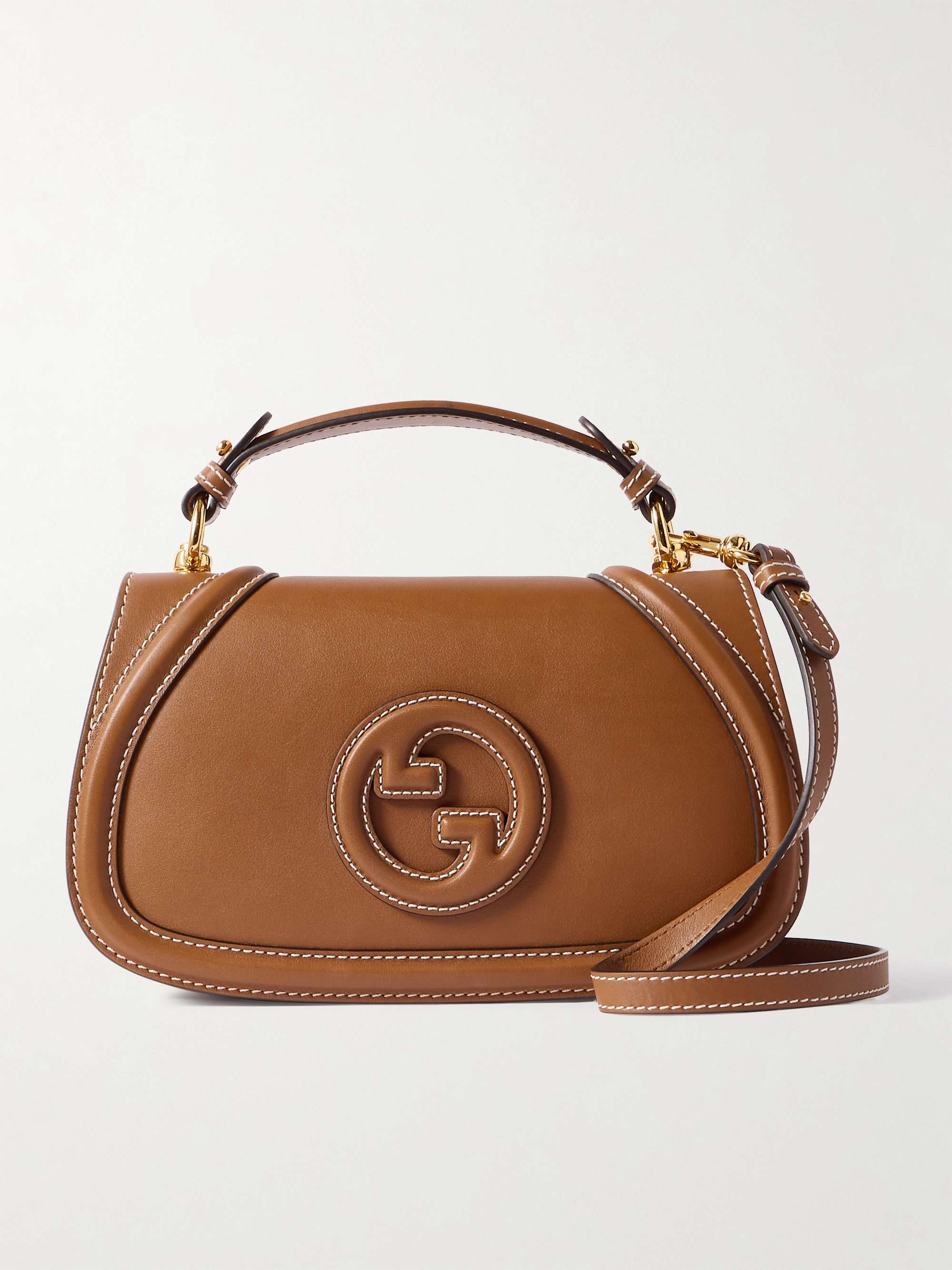 Blondie leather shoulder bag brown One Size